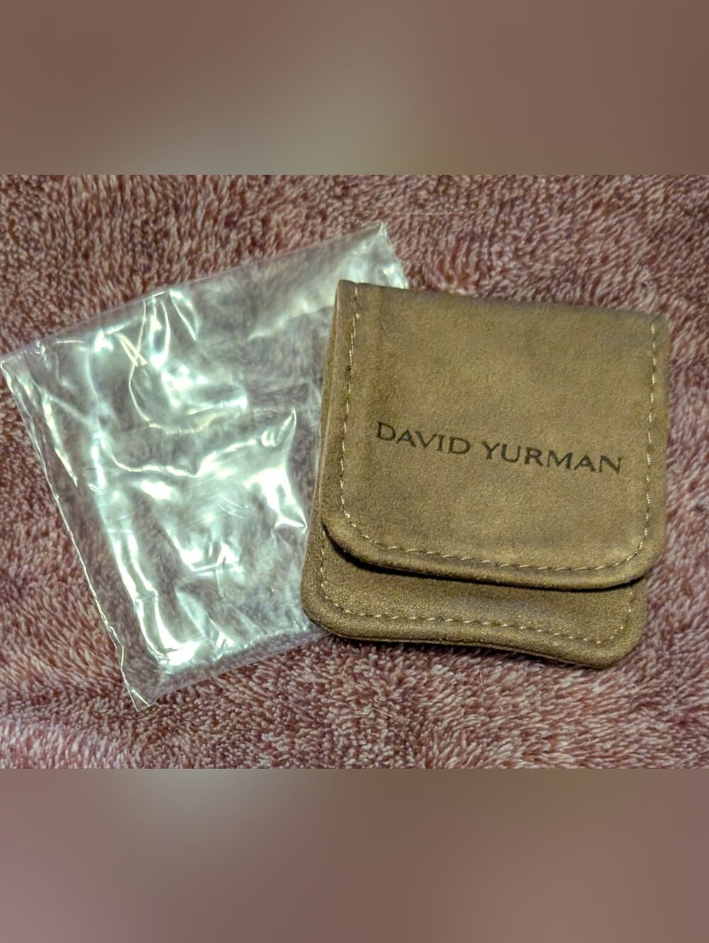 David Yurman Mini Jewelry Pouch Magnetic Ring Albion Chatelaine New Packaging